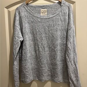 Chaser Heather Gray Long Sleeve Top